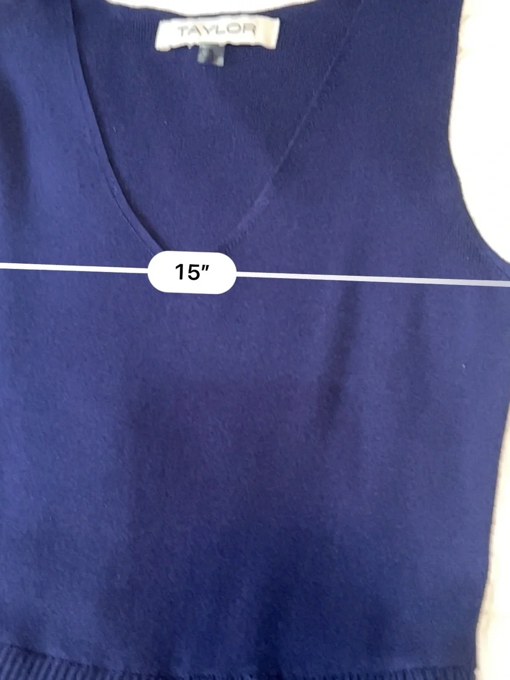 Taylor Navy Sleeveless V-Neck Maxi Dress S - Picture 7 of 10